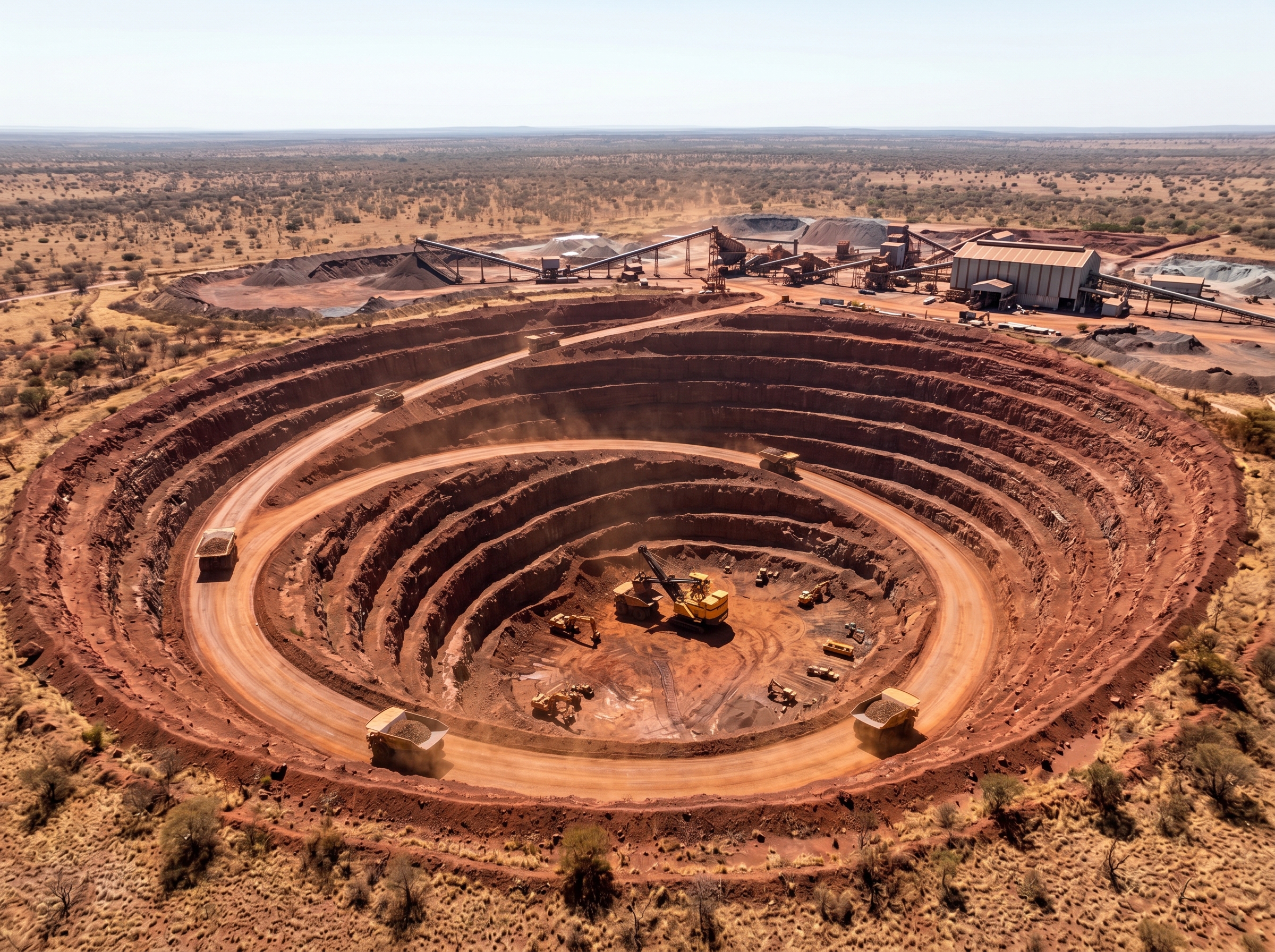 Open-cast mining maintenance project